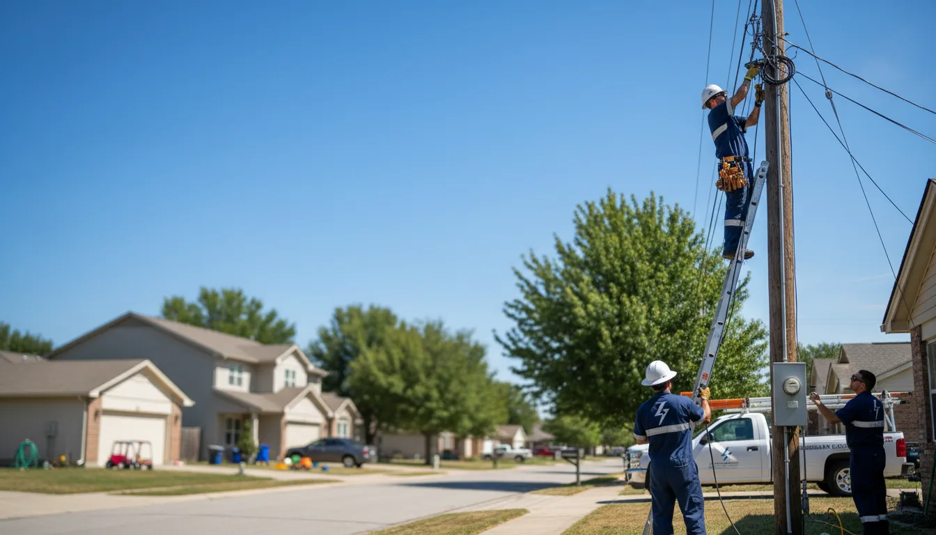 Residential electrician providing installation services in Lake Wilson, MN